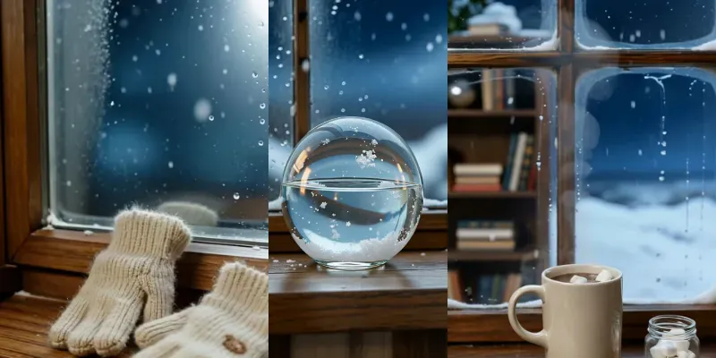 Snowy Window Cocoa Mug Brolls generated by undefined