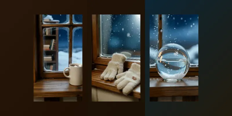 Snowy Window Cocoa Mug Brolls