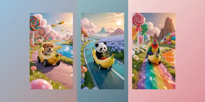 Com Banana Animal Cinematic Videos generated by undefined