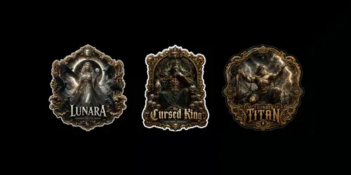 Mythic Baroque Frame Sticker Packs generated by chatgpt-image
