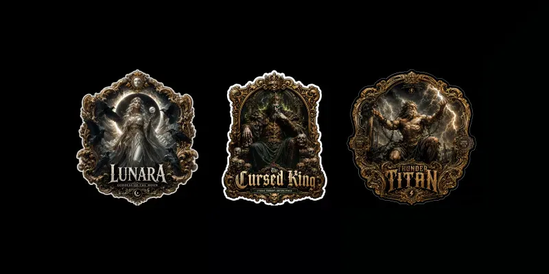 Mythic Baroque Frame Sticker Packs generated by undefined