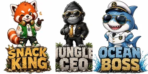 Cute Mascot Tshirts generated by chatgpt-image