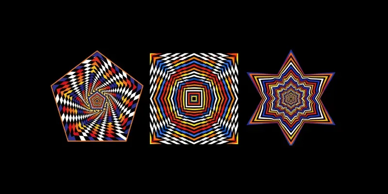 Optical Illusions Colorful Mandalas Art generated by undefined