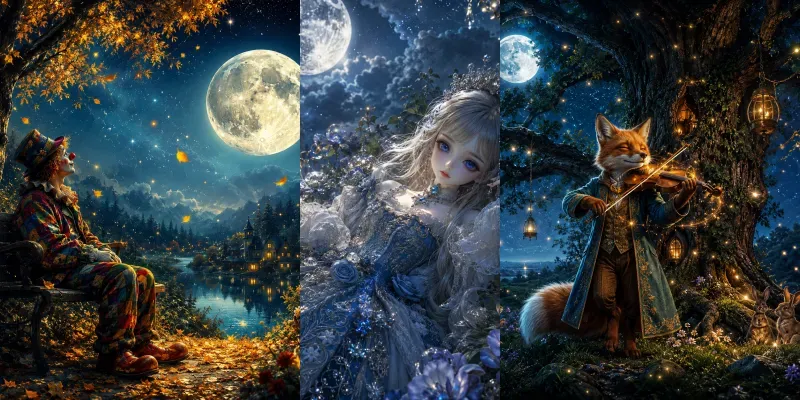 Moonlit Fantasy Portraits generated by undefined