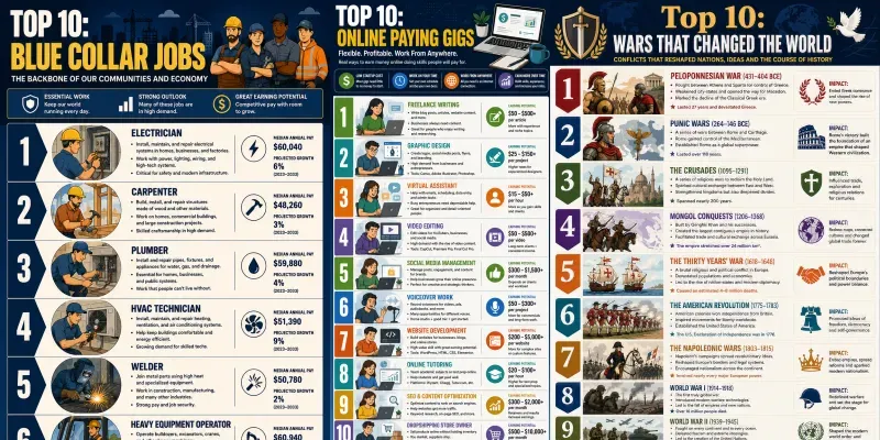Viral Top 10 Educational Infographics generated by undefined