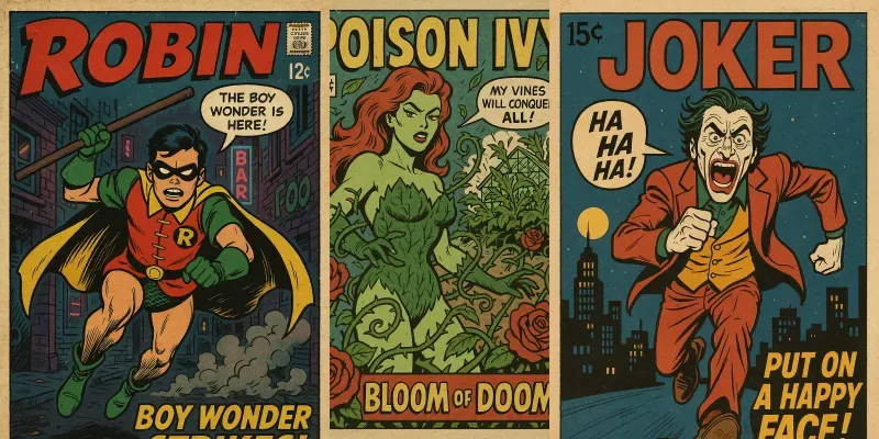 Vintage Dc Cover Chatgpt Images generated by undefined