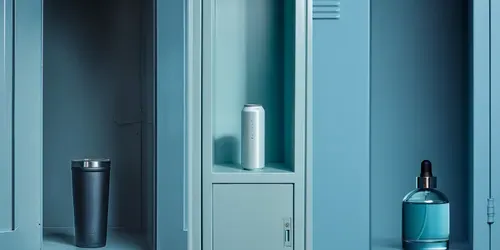 Commercial Locker Lifestyle Mockups generated by midjourney