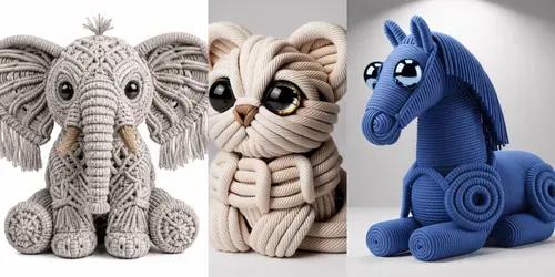 Viral Pinterest Macrame Animals generated by chatgpt-image