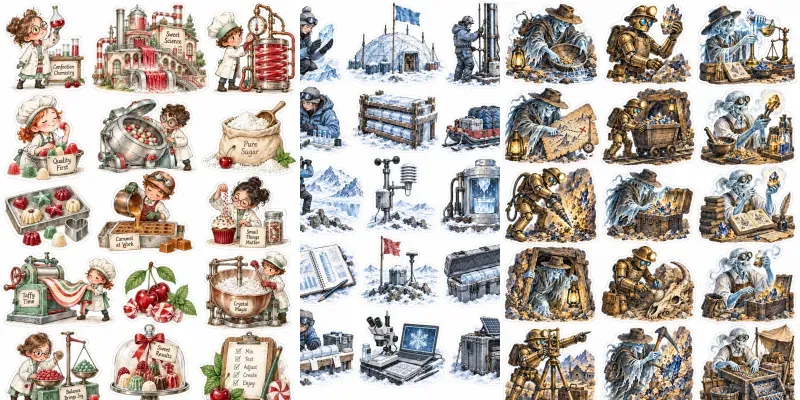 Experiment Laboratory Cliparts generated by undefined