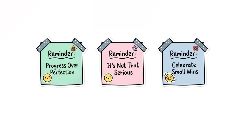 Handdrawn Pastel Sticker Notes generated by undefined
