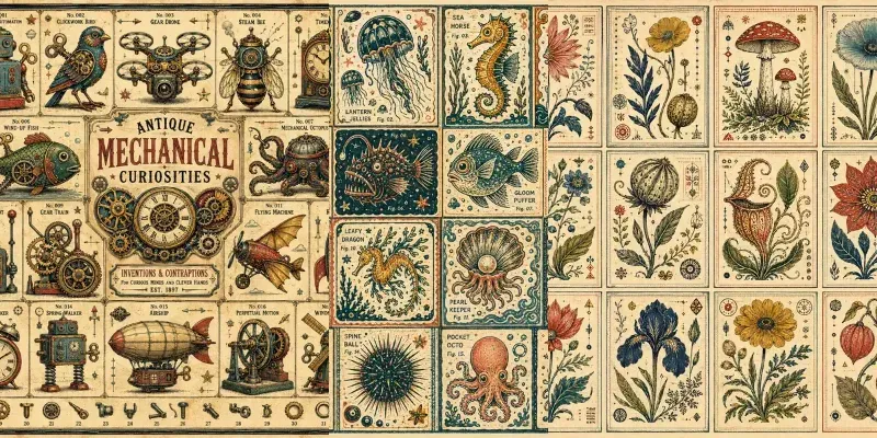 Handcrafted Vintage Glyph Atlases generated by undefined