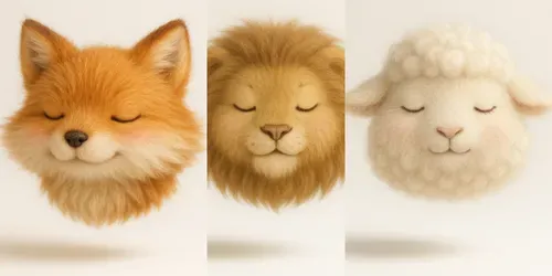Luxurious 3D Fur Toy Renders generated by dalle
