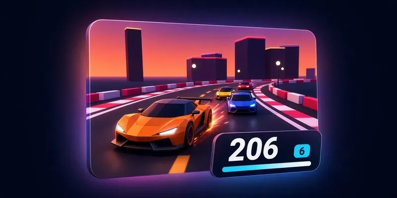 Turbo Rush 3D Car Racing Game