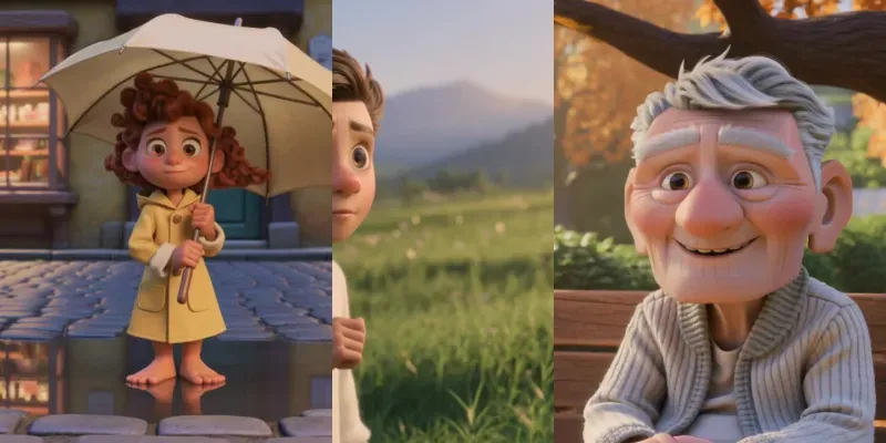 3D Animated Short Film Scenes generated by undefined