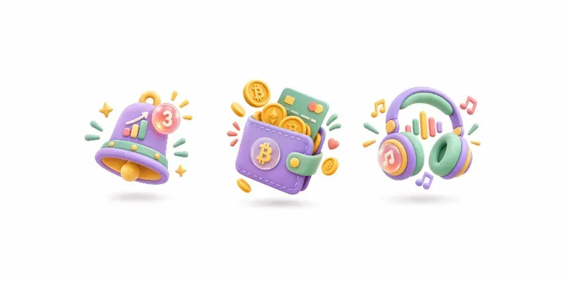 Tactile 3D Claymorphism App Icons