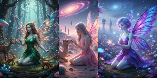 Fairy Girls generated by gemini-image