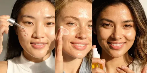 UGC Skincare Routine Application Videos generated by veo