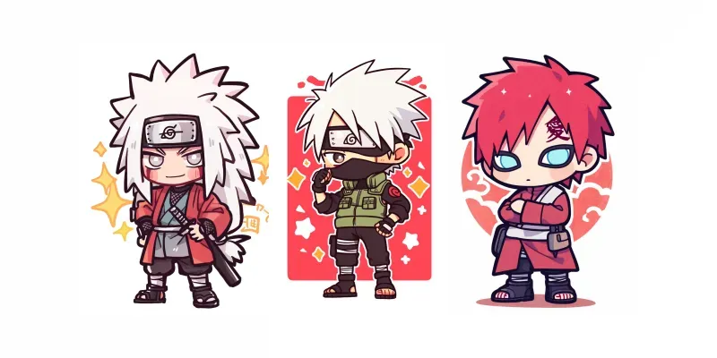 Naruto Chibi Character Illustrations generated by undefined