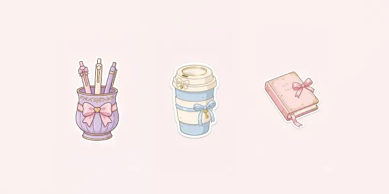 Coquette University Student Clipart generated by undefined