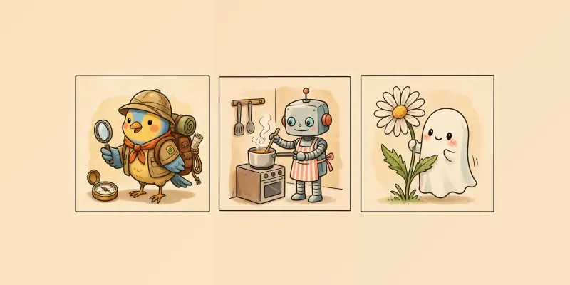 9 Unique Cute Cartoon Characters Cozy generated by undefined