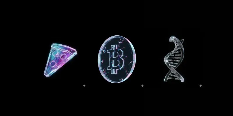 Prismatic Glassmorphism 3D Icons generated by undefined