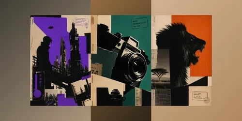 Avant Garde Silhouette Collages generated by chatgpt-image