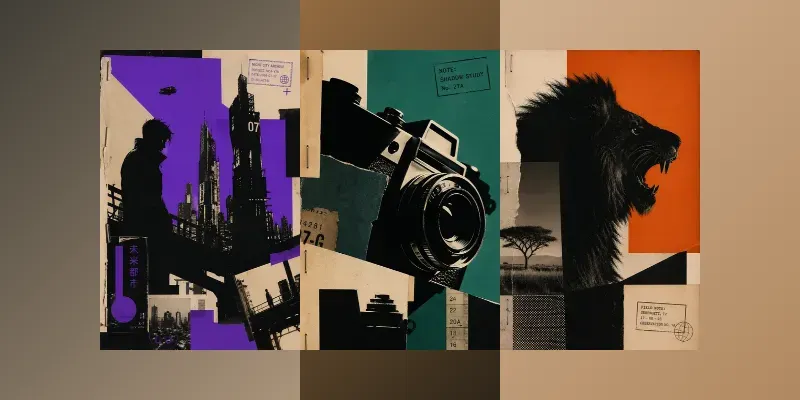 Avant Garde Silhouette Collages generated by undefined