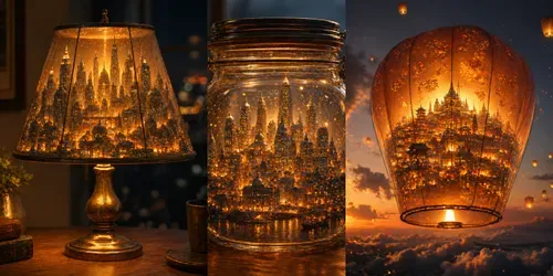 Dreamlit Lantern City Worlds generated by chatgpt-image