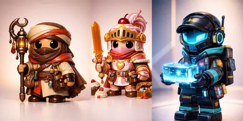 Cinematic Toy Minifigure Generator generated by undefined