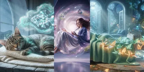 Relaxing Sleep Dreams generated by gemini-image