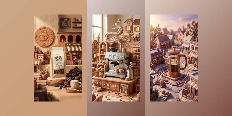 Cozy Morning Cafe Clay Studios generated by undefined
