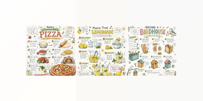 Whimsical Handdrawn Infographic Kits generated by undefined
