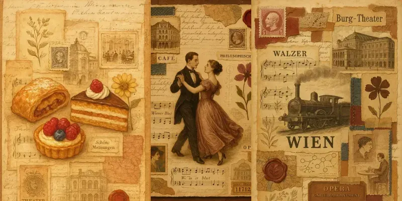 19th Artistic Vienna Junk Journal Pages generated by undefined