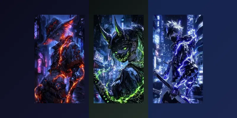 Neon Revenants Cyberpunk Anime generated by undefined