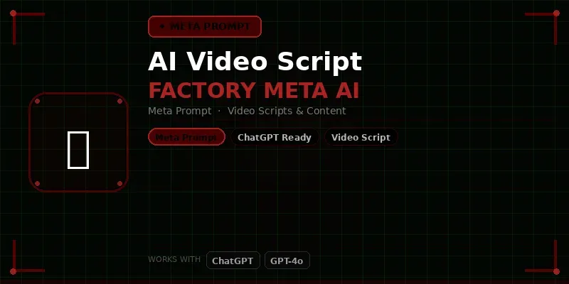 Video Script Factory Meta Ai generated by undefined