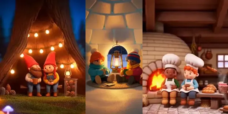 3D Claymation Miniature Worlds Videos generated by undefined