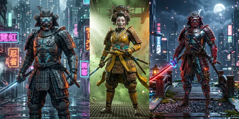 Hyperdetailed Cyberronin Masterpieces