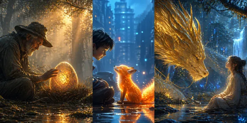 Cinematic Magical Storytelling Scenes generated by undefined