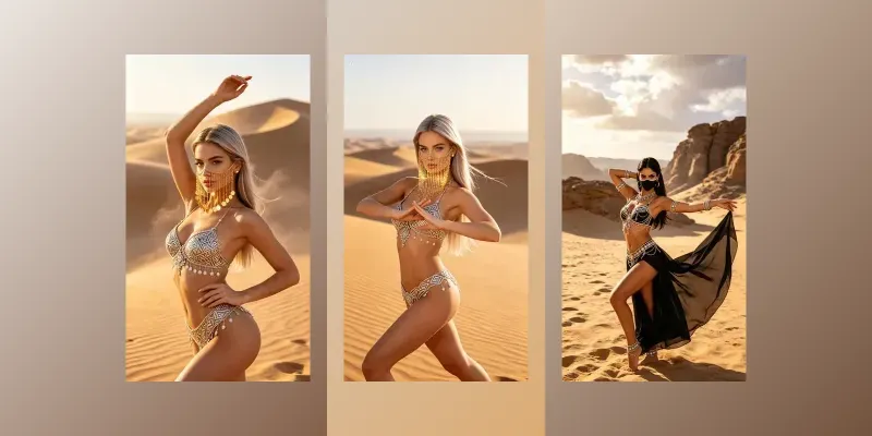Metal Body Jewelry Desert Goddesses generated by undefined