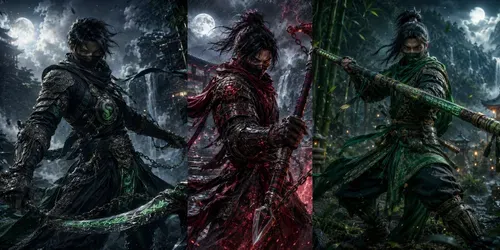 Epic Ninja Warriors With Weapons Mastery generated by chatgpt-image