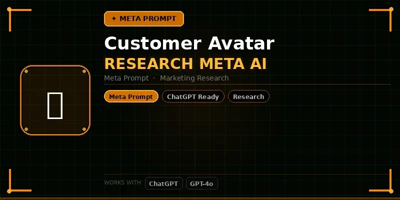Customer Avatar Research Meta Ai generated by undefined