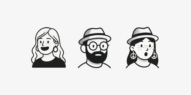 Customisable Notion Style Avatars generated by undefined