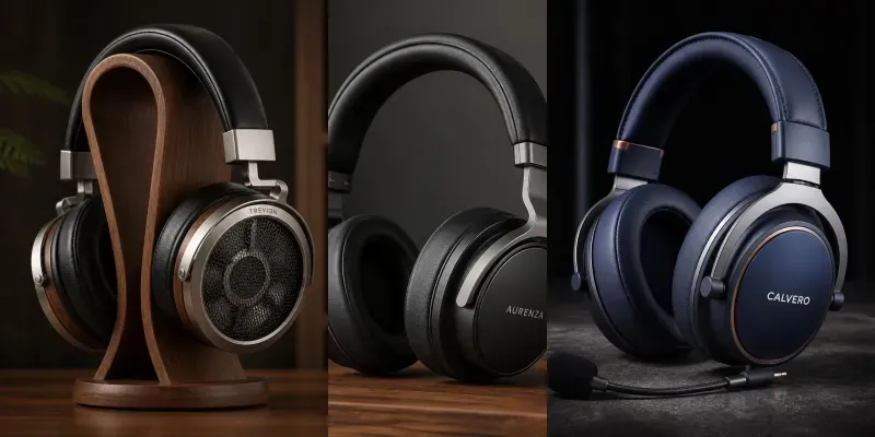 Premium Headphones Product Photography generated by undefined