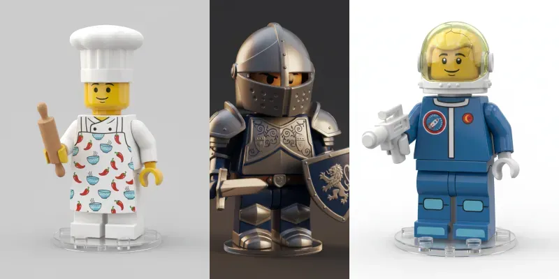 Highly Customizable Lego Toy Minifigures generated by undefined