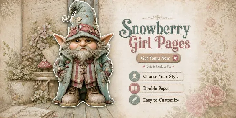 Snowberry Seamstress Girl Double Pages generated by undefined