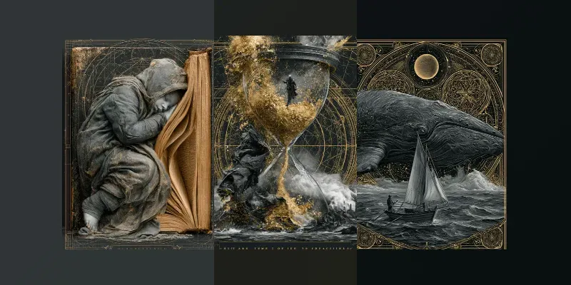 Dark Fairytale Tarot Collages generated by undefined