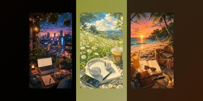 Lofi Anime Study Backgrounds generated by undefined