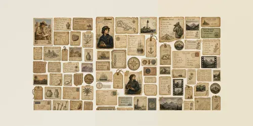 Vintage Adventure Journal Ephemera generated by chatgpt-image