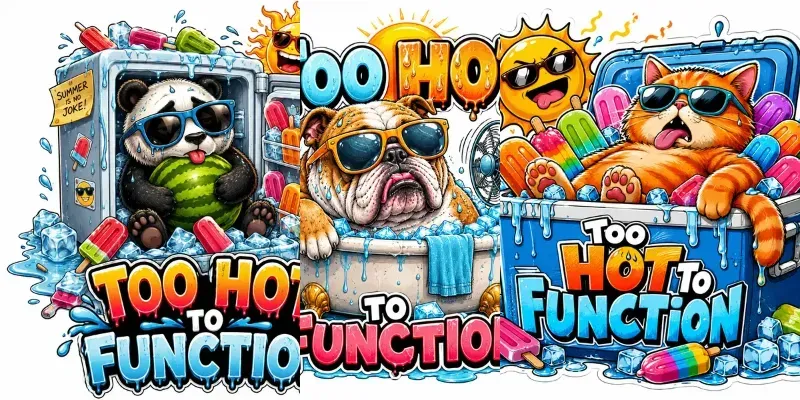 Too Hot Cartoon Summers generated by undefined