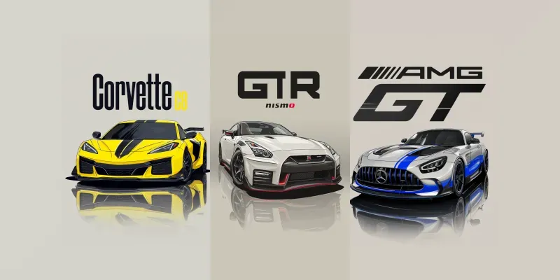 Stylized Vector Sports Car Posters generated by undefined